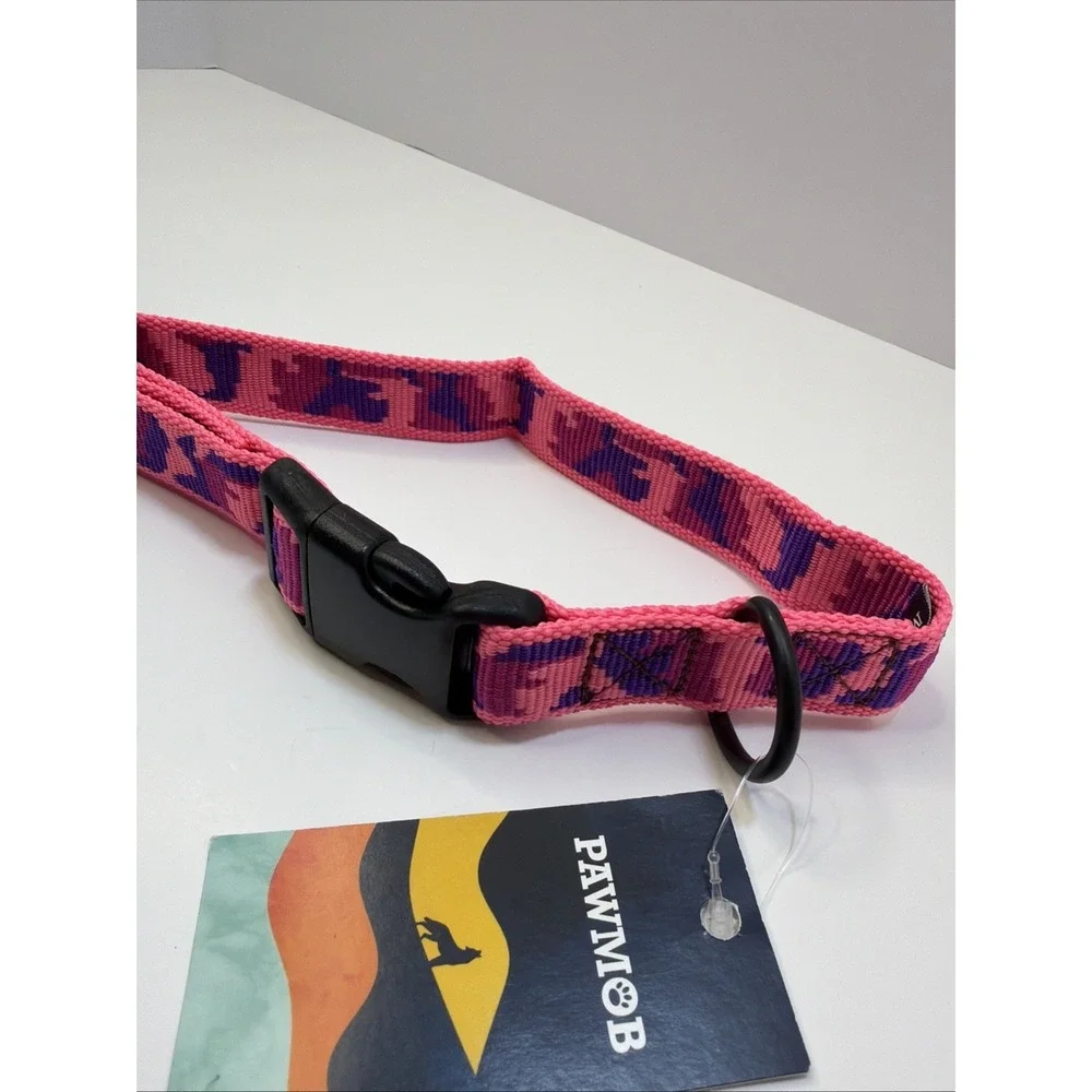 Paw Mob Pink XL Dog Collar